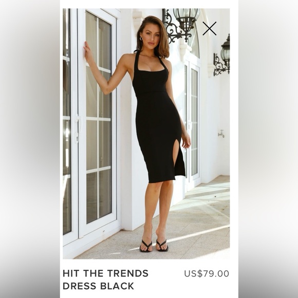 HelloMolly - Hit The Trends Dress Black (S) - Picture 2 of 9